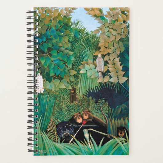 Wilde dieren in het tropisch bos planner (Voorkant)