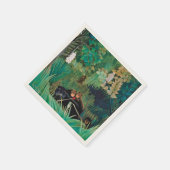 Wilde dieren in het tropisch bos servet (Hoek)