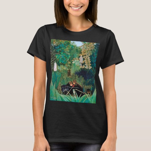 Wilde dieren in het tropisch bos t-shirt (Voorkant)