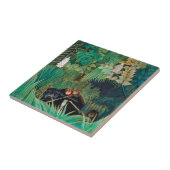 Wilde dieren in het tropisch bos tegeltje (Zijkant)