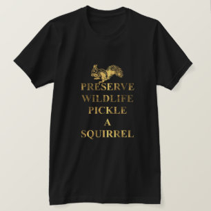 Wilde dieren in het wild plukken een eekhoorn t-shirt