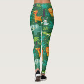 Wilde dieren in Oerwoud Leggings (Achterkant)