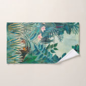 Wilde dieren in tropisch Oerwoud schilderen Bad Handdoek (Handdoek)