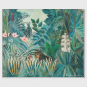 Wilde dieren in tropisch Oerwoud schilderen Cadeaupapier (Vlak)