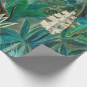 Wilde dieren in tropisch Oerwoud schilderen Cadeaupapier (Hoek)