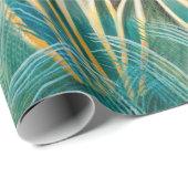 Wilde dieren in tropisch Oerwoud schilderen Cadeaupapier (Rol Hoek)