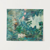 Wilde dieren in tropisch Oerwoud schilderen Wandkleed (Voorkant (horizontaal))