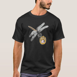 Wilde dieren Insect Idea Dog Paw Dragonfly T-shirt