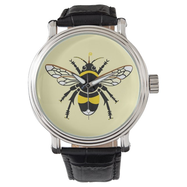 Wilde dieren - Insecten - Bumble BEE - Natuur - Ge Horloge (Voorkant)