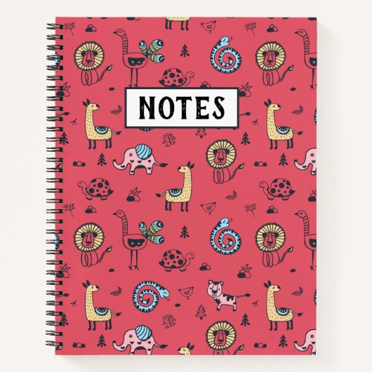 Wilde Dieren Jungle Notitieboek (Voorkant)