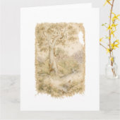 Wilde dieren kaart (Gele Bloem)