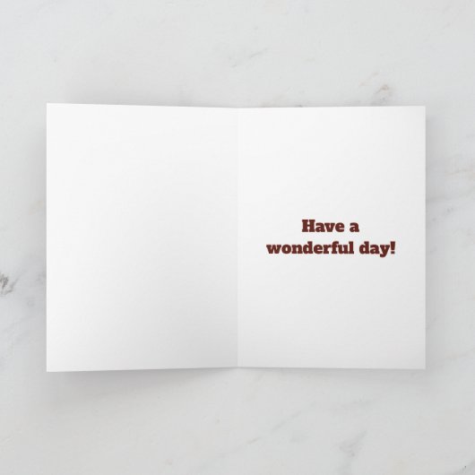 Wilde dieren Kinderen elke leeftijdsnaam geboorted Kaart (Binnen)