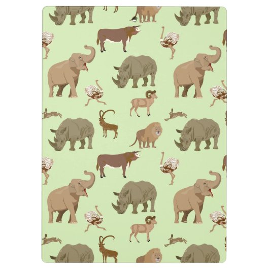 Wilde dieren klembord (Achterkant)