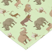 Wilde dieren korte tafelloper (Hoek)