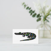 Wilde dieren - KROKODIL - ALLIGATOR - Natuur Visitekaartje (Staand voorkant)