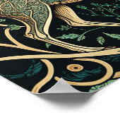 Wilde dieren leven ook in een bos, herten. poster (Hoek)