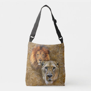 Wilde dieren - Lonen en Leeuwen Crossbody Tas