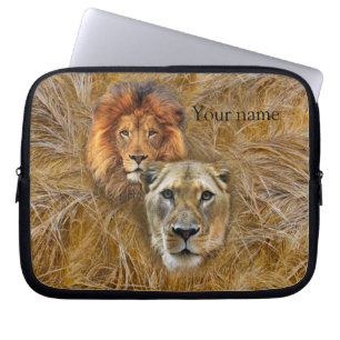 Wilde dieren - Lonen en Leeuwen Laptop Sleeve