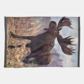 wilde dieren, los of elk door CE Swan Theedoek (Horizontaal)