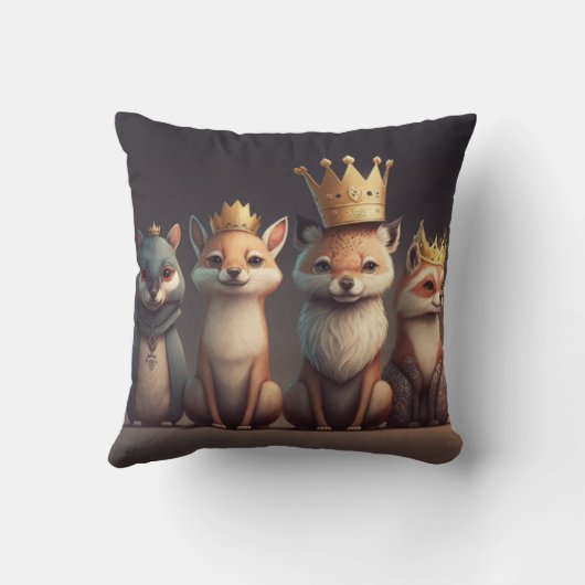 Wilde dieren met kronen kussen (Achterkant)