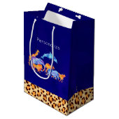 Wilde dieren met luipaard medium cadeauzakje (Voorkant Gekanteld)