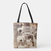 Wilde dieren met tekst tote bag (Achterkant)