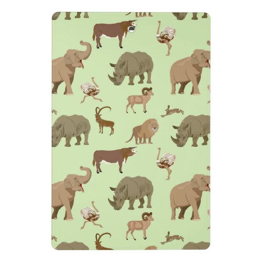 Wilde dieren mini klembord (Achterkant)