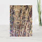 Wilde Dieren Nest Kussen Kaart (Voorkant)