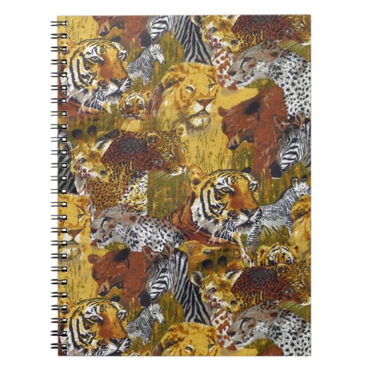 Wilde dieren 🦁 🐻 🦒 notitieboek (Voorkant)