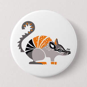 Wilde dieren - NUMBAT - buideldieren - Wildlife Ronde Button 7,6 Cm
