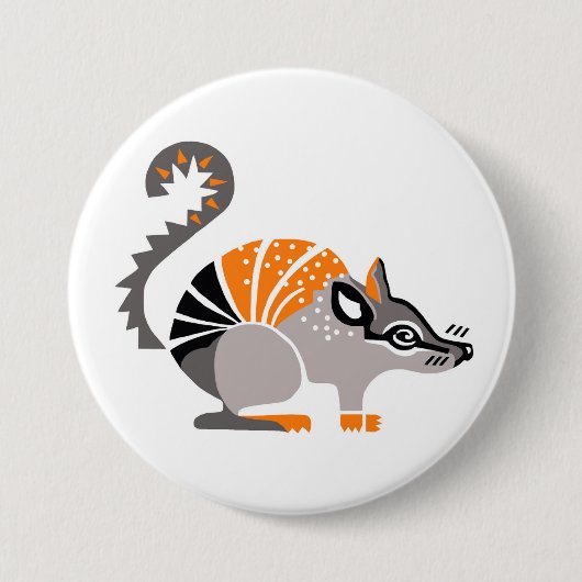 Wilde dieren - NUMBAT - buideldieren - Wildlife Ronde Button 7,6 Cm (Voorkant)