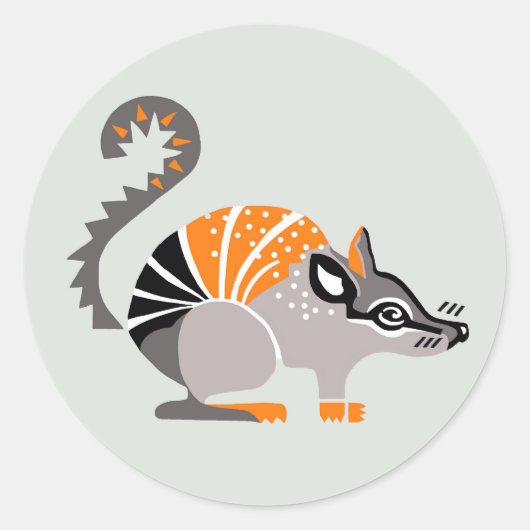 Wilde dieren - NUMBAT - Instandhouding - Australië Ronde Sticker (Voorkant)