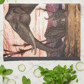  wilde dieren, olifant van Louis Sargent Theedoek (Gevouwen)