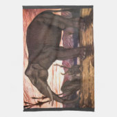  wilde dieren, olifant van Louis Sargent Theedoek (Verticaal)