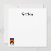 Wilde dieren op de Afrikaanse Savanna Sunset (Achterkant)