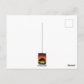 Wilde dieren op de Afrikaanse Savanna Sunset Briefkaart (Achterkant)