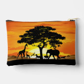 Wilde dieren op de Afrikaanse Savanna Sunset Etui (Achterkant)