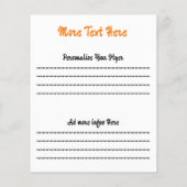 Wilde dieren op de Afrikaanse Savanna Sunset Flyer (Achterkant)