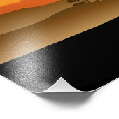 Wilde dieren op de Afrikaanse Savanna Sunset Foto Afdruk (Hoek)