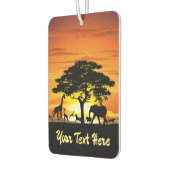 Wilde dieren op de Afrikaanse Savanna Sunset Luchtverfrisser (Links)