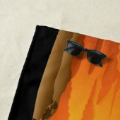 Wilde dieren op de Afrikaanse Savanna Sunset Strandlaken (In situ)