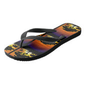 Wilde dieren op de Afrikaanse Savanna Sunset Teenslippers (Schuin)