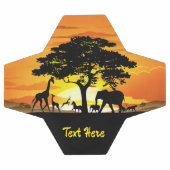 Wilde dieren op de Afrikaanse Savanna Sunset Voetbal (Enkel)