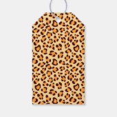 Wilde dieren op exotische luipaard, afgelopen zate cadeaulabel (Achterkant)