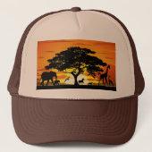 Wilde dieren op het Savannah Sunset-Pet Trucker Pet (Voorkant)
