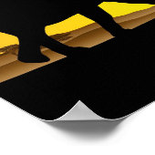 Wilde dieren op het Savannah Sunset-Poster Poster (Hoek)