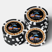 Wilde dieren op Luipaard Print Verjaardag Poker Chips (Opstapeling)