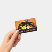 Wilde dieren op Savannah Sunset Wristlets Badge (Handheld)