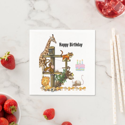 Wilde dieren Papier servetten (Insitu)