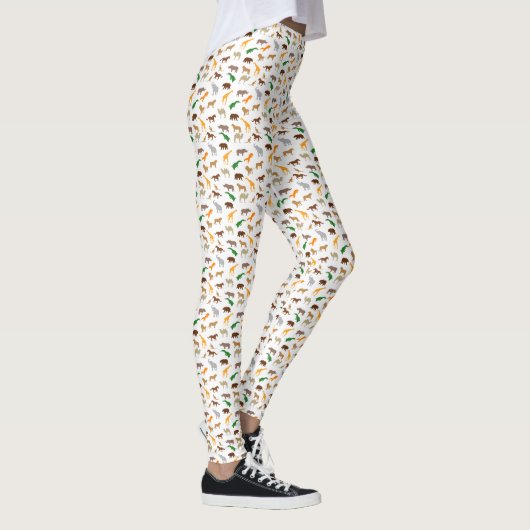 Wilde dieren patroon leggings (Rechts)